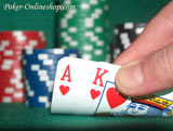 Pokerhand Ace - King of Heart